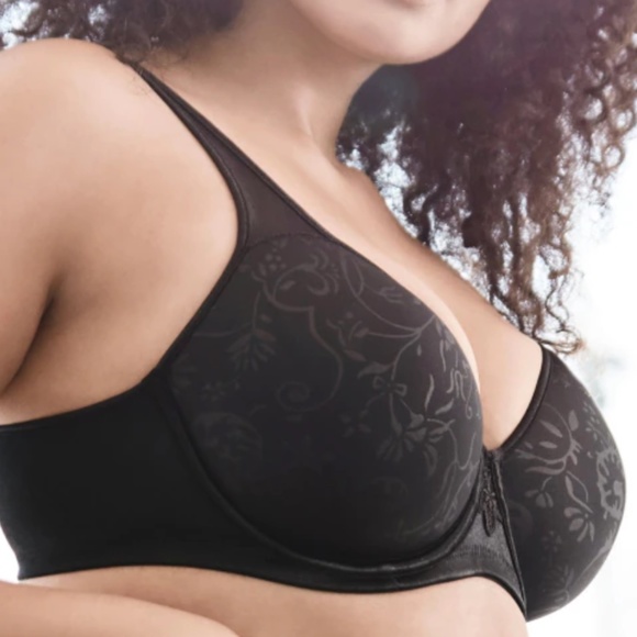 40E / 40DD uk Wonderbra lined bra E1105 Black Jacquard - Picture 6 of 16